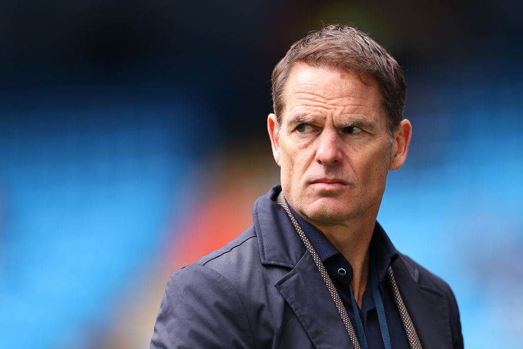 Frank de Boer looks on